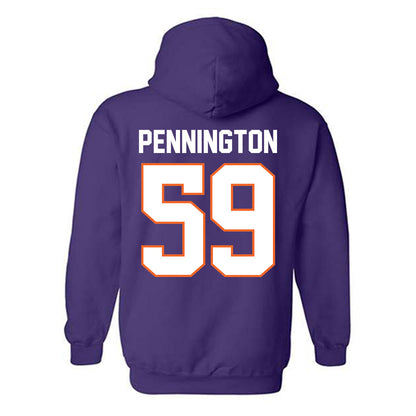 Clemson - NCAA Football : Dietrick Pennington - Classic Shersey Hooded Sweatshirt-1