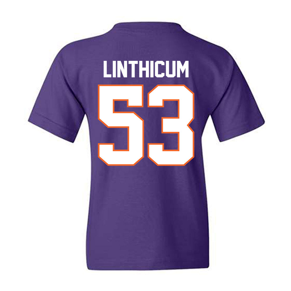 Clemson - NCAA Football : Ryan Linthicum - Classic Shersey Youth T-Shirt-1