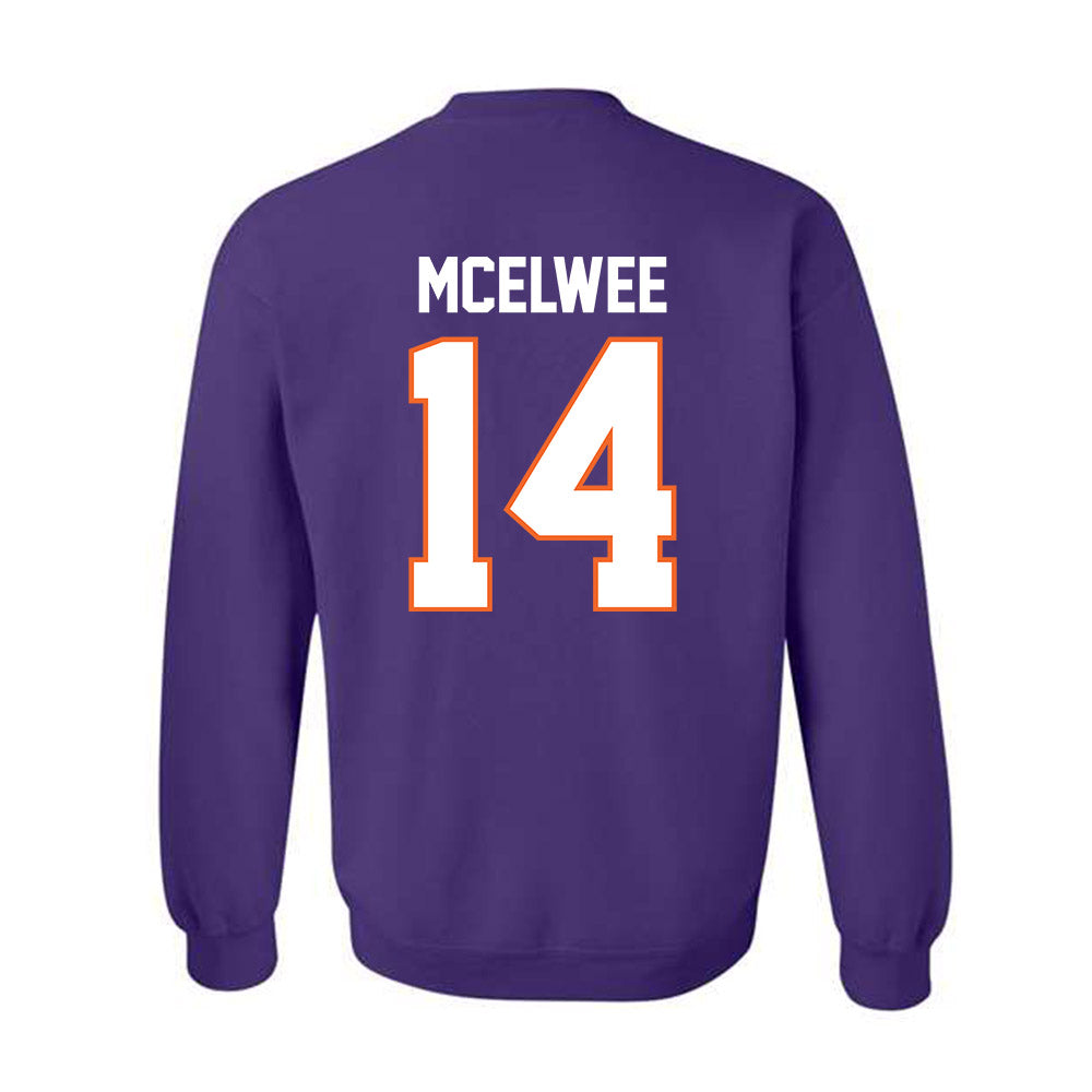 Clemson - NCAA Women's Lacrosse : Caitlin McElwee - Classic Shersey Crewneck Sweatshirt-1