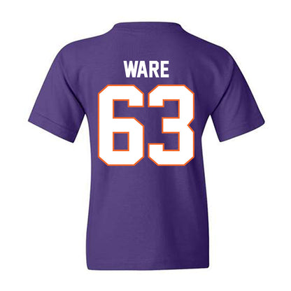Clemson - NCAA Football : Easton Ware - Classic Shersey Youth T-Shirt-1