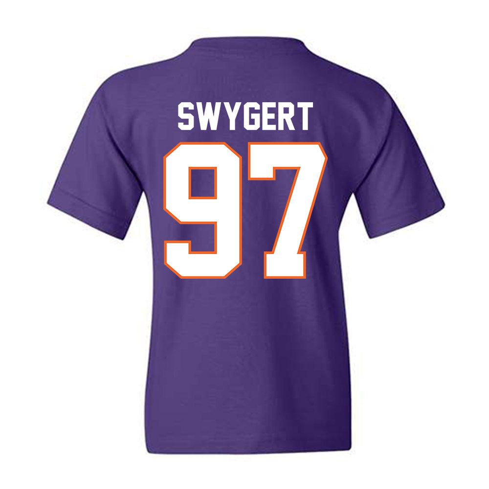 Clemson - NCAA Football : Patrick Swygert - Classic Shersey Youth T-Shirt-1