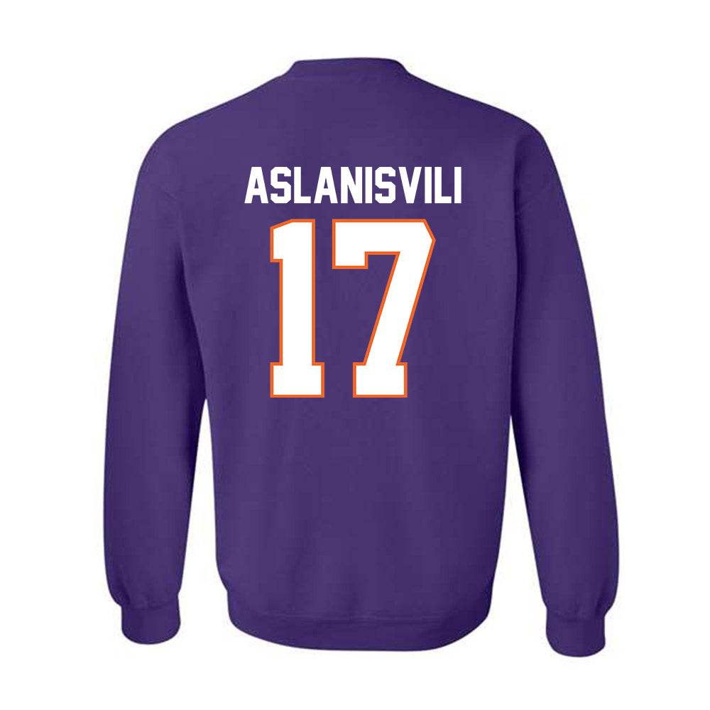 Clemson - NCAA Women's Tennis : Artemis Aslanisvili - Classic Shersey Crewneck Sweatshirt-1