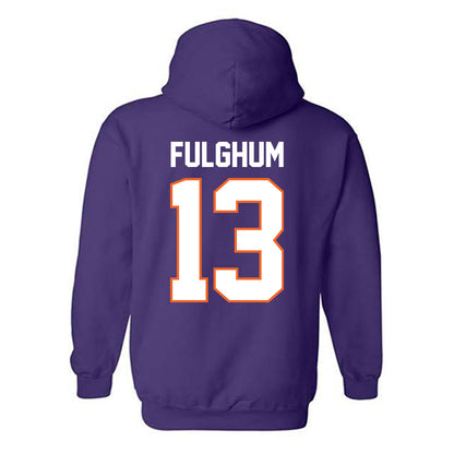 Clemson - NCAA Football : Parker Fulghum - Classic Shersey Hooded Sweatshirt-1