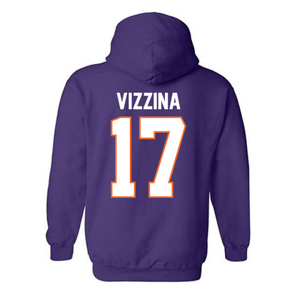 Clemson - NCAA Football : Christopher Vizzina - Classic Shersey Hooded Sweatshirt-1