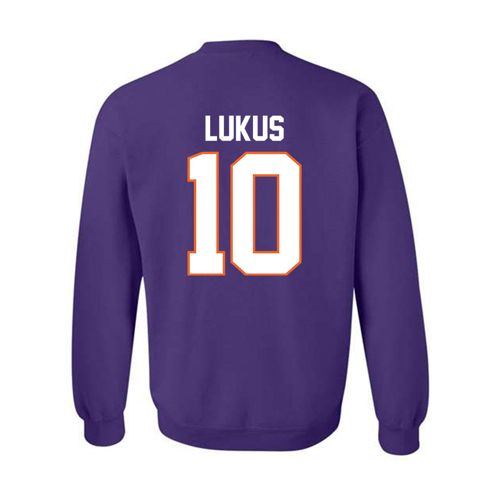 Clemson - NCAA Football : Jeadyn Lukus - Classic Shersey Crewneck Sweatshirt-1