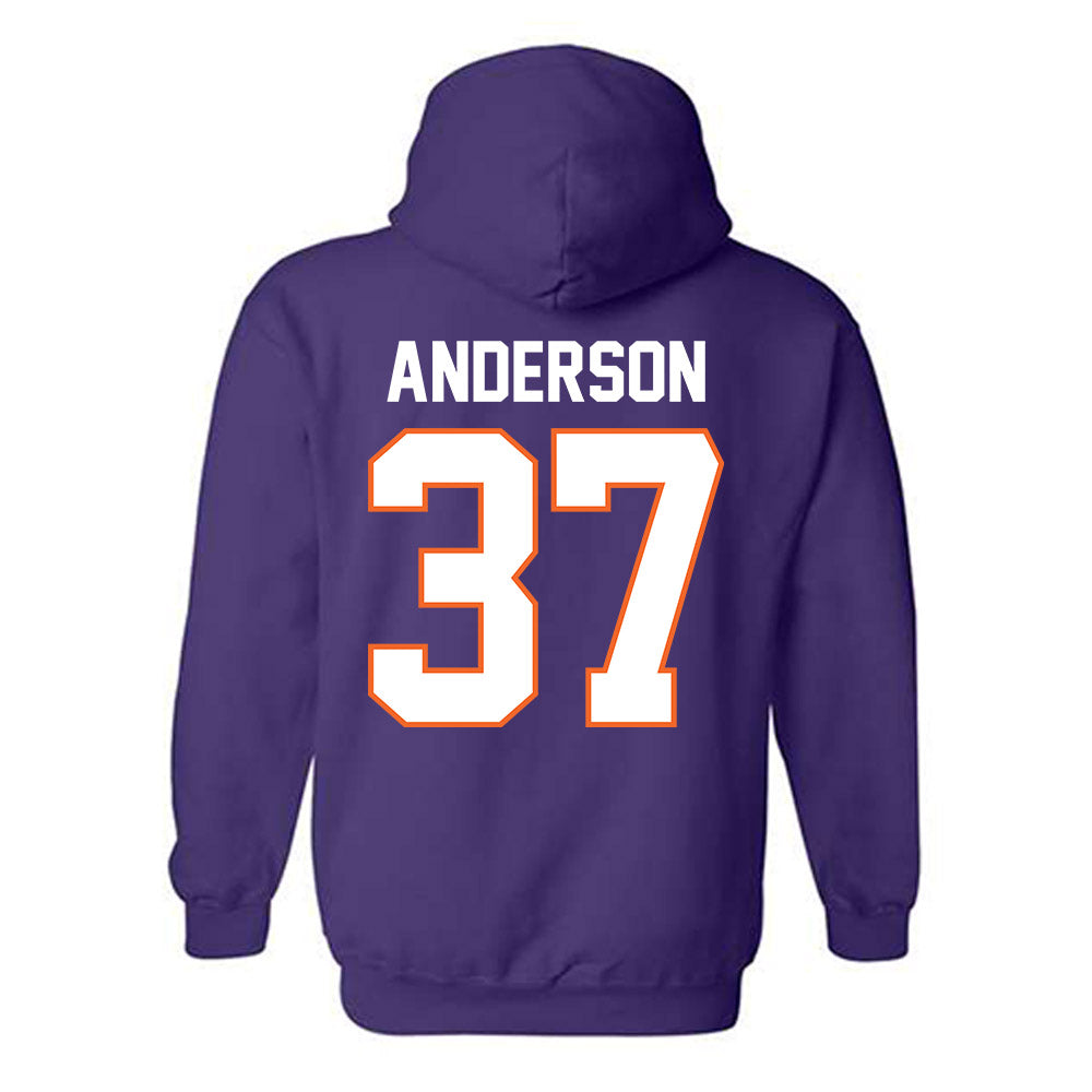 Clemson - NCAA Football : Logan Anderson - Classic Shersey Hooded Sweatshirt-1
