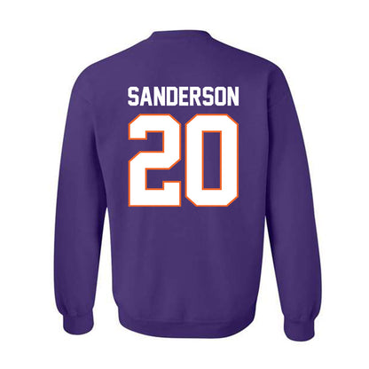 Clemson - NCAA Football : Clark Sanderson - Classic Shersey Crewneck Sweatshirt-1