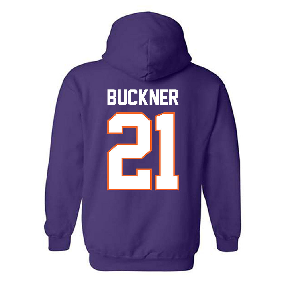 Clemson - NCAA Men's Basketball : Ace Buckner - Classic Shersey Hooded Sweatshirt-1