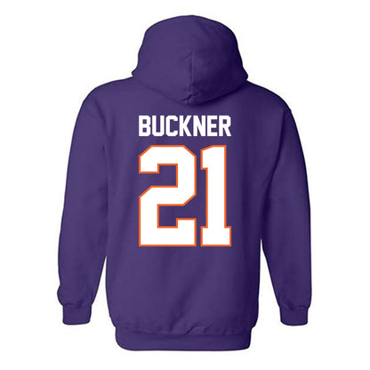 Clemson - NCAA Men's Basketball : Ace Buckner - Classic Shersey Hooded Sweatshirt-1