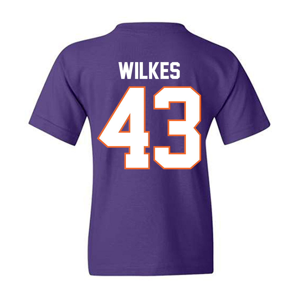 Clemson - NCAA Football : Billy Wilkes - Classic Shersey Youth T-Shirt-1