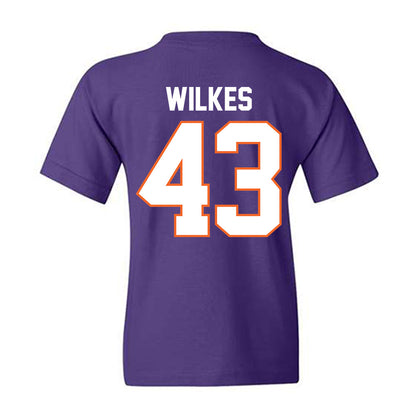 Clemson - NCAA Football : Billy Wilkes - Classic Shersey Youth T-Shirt-1