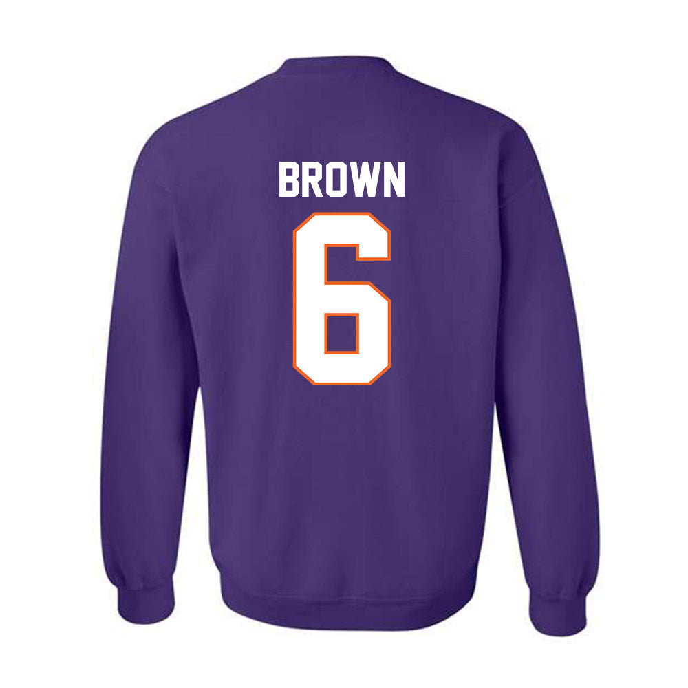 Clemson - NCAA Football : Tyler Brown - Classic Shersey Crewneck Sweatshirt-1