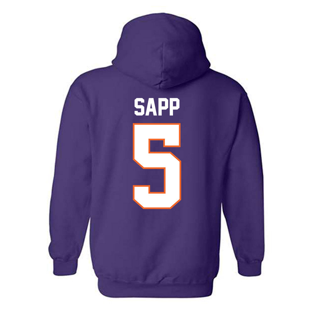 Clemson - NCAA Football : Josh Sapp - Classic Shersey Hooded Sweatshirt-1