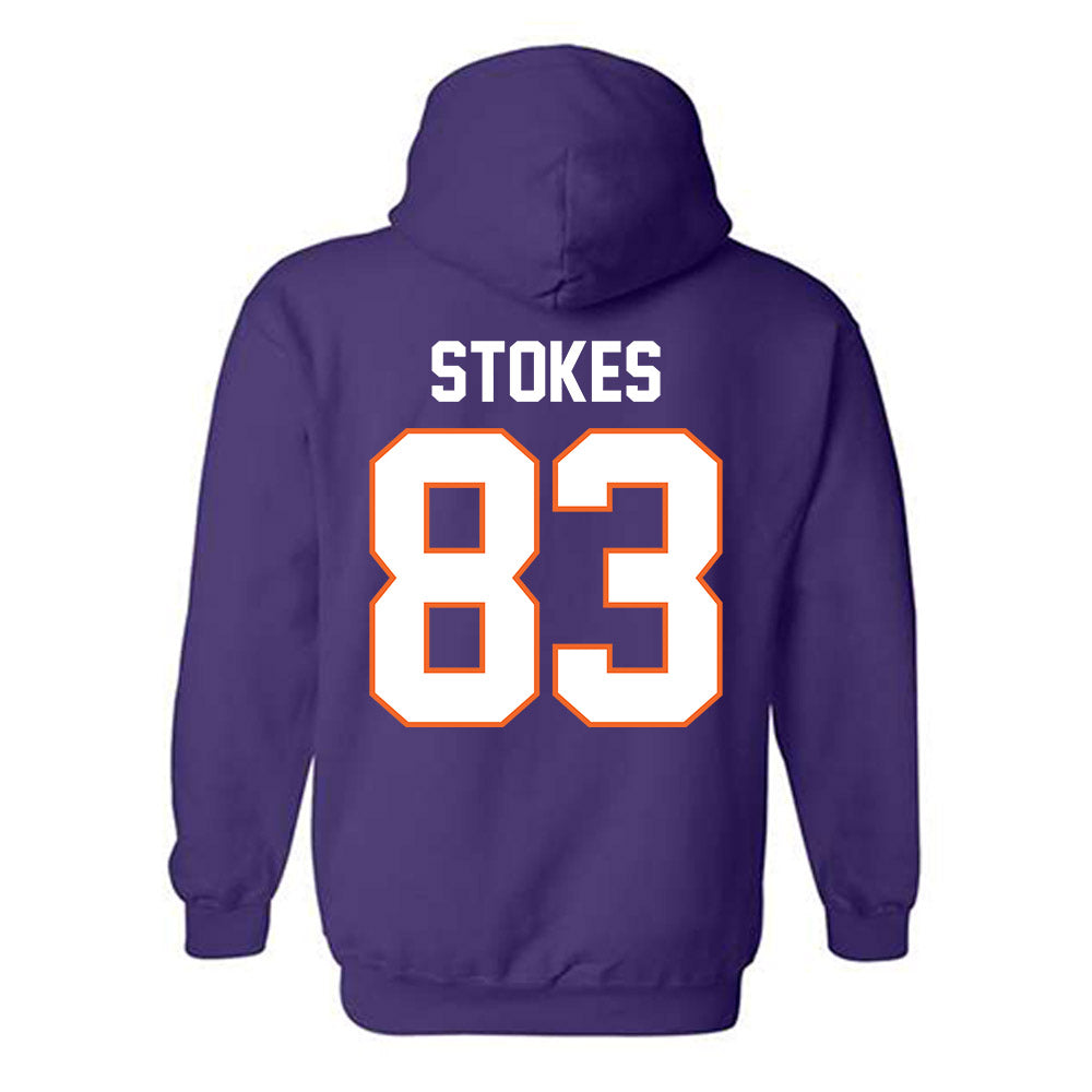 Clemson - NCAA Football : Ethan Stokes - Classic Shersey Hooded Sweatshirt-1