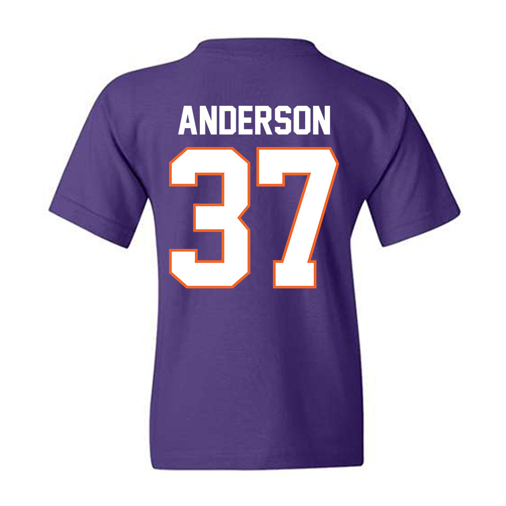 Clemson - NCAA Football : Logan Anderson - Classic Shersey Youth T-Shirt-1