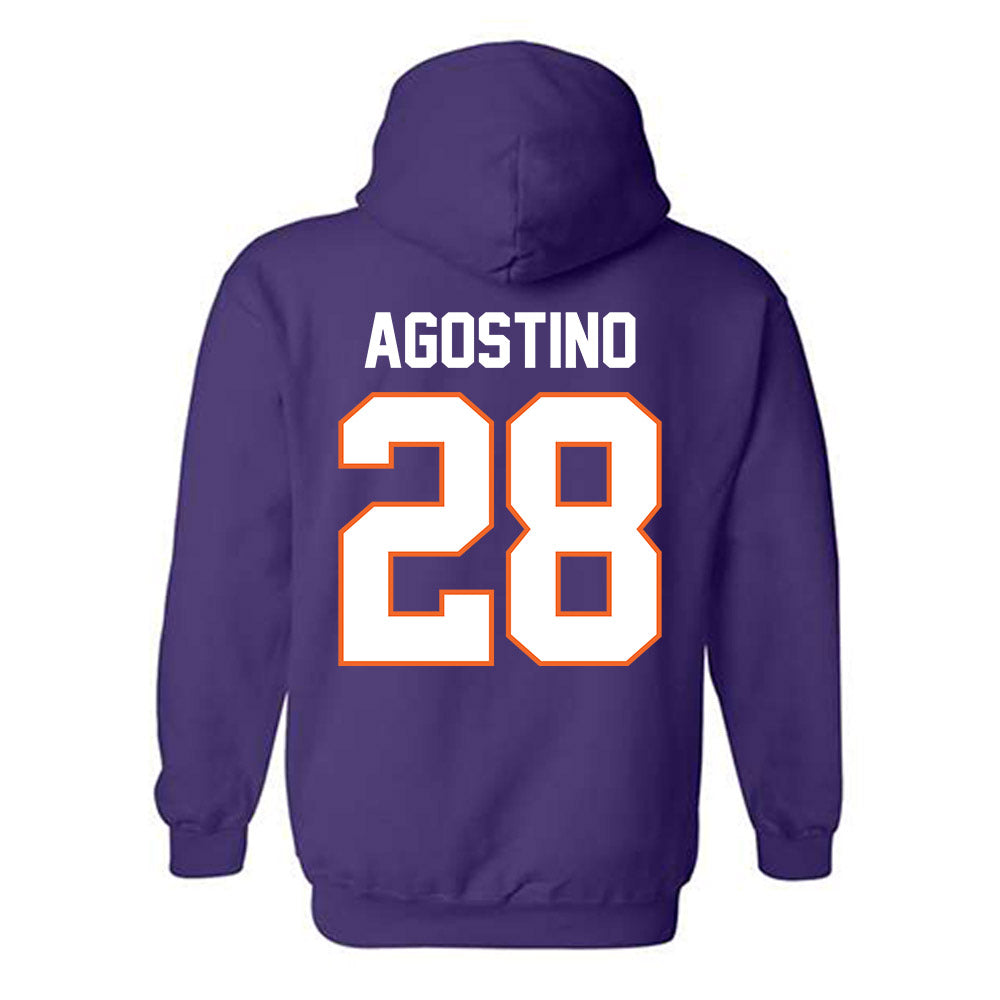Clemson - NCAA Women's Lacrosse : Summer Agostino - Classic Shersey Hooded Sweatshirt-1