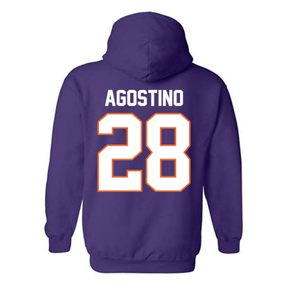 Clemson - NCAA Women's Lacrosse : Summer Agostino - Classic Shersey Hooded Sweatshirt-1