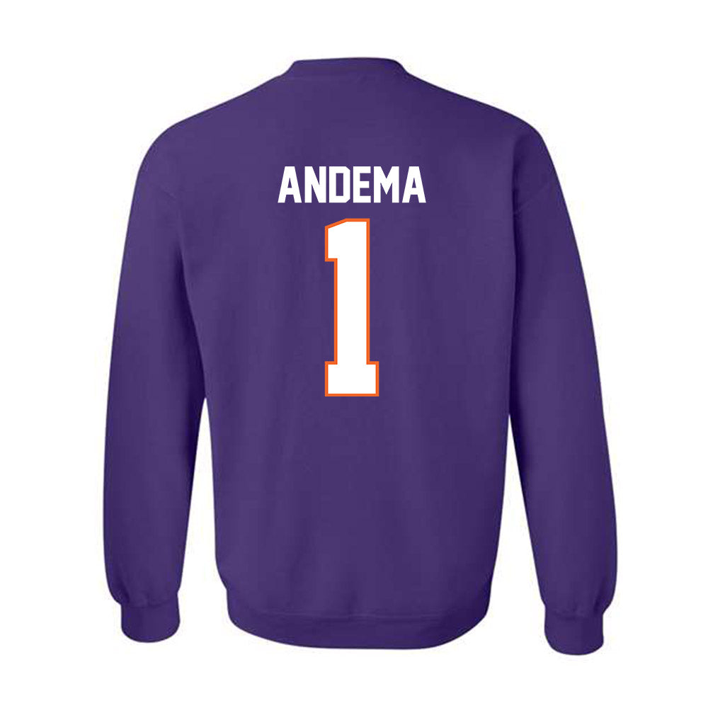 Clemson - NCAA Men's Soccer : Joseph Andema - Classic Shersey Crewneck Sweatshirt-1