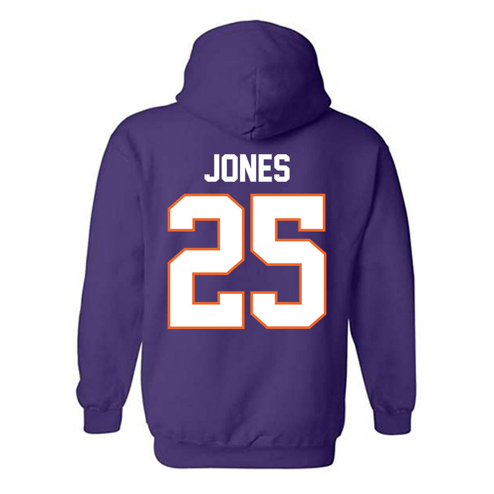 Clemson - NCAA Football : Ricardo Jones - Classic Shersey Hooded Sweatshirt-1