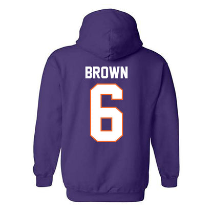 Clemson - NCAA Football : Tyler Brown - Classic Shersey Hooded Sweatshirt-1