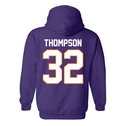 Clemson - NCAA Women's Basketball : Raven Thompson - Classic Shersey Hooded Sweatshirt-1