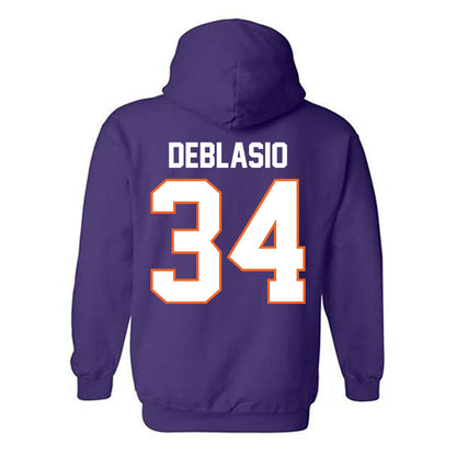 Clemson - NCAA Women's Lacrosse : Jordan DeBlasio - Classic Shersey Hooded Sweatshirt-1
