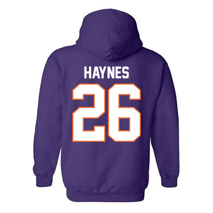 Clemson - NCAA Football : Jay Haynes - Classic Shersey Hooded Sweatshirt-1