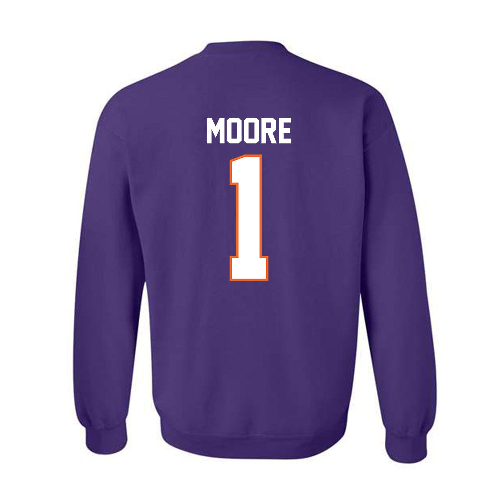 Clemson - NCAA Football : T.J. Moore - Classic Shersey Crewneck Sweatshirt-1