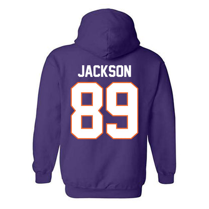 Clemson - NCAA Football : Zach Jackson - Classic Shersey Hooded Sweatshirt-1