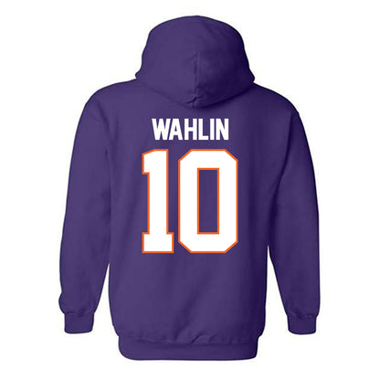 Clemson - NCAA Men's Basketball : Jake Wahlin - Classic Shersey Hooded Sweatshirt-1
