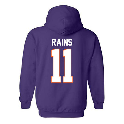 Clemson - NCAA Women's Volleyball : Addisen Rains - Classic Shersey Hooded Sweatshirt-1