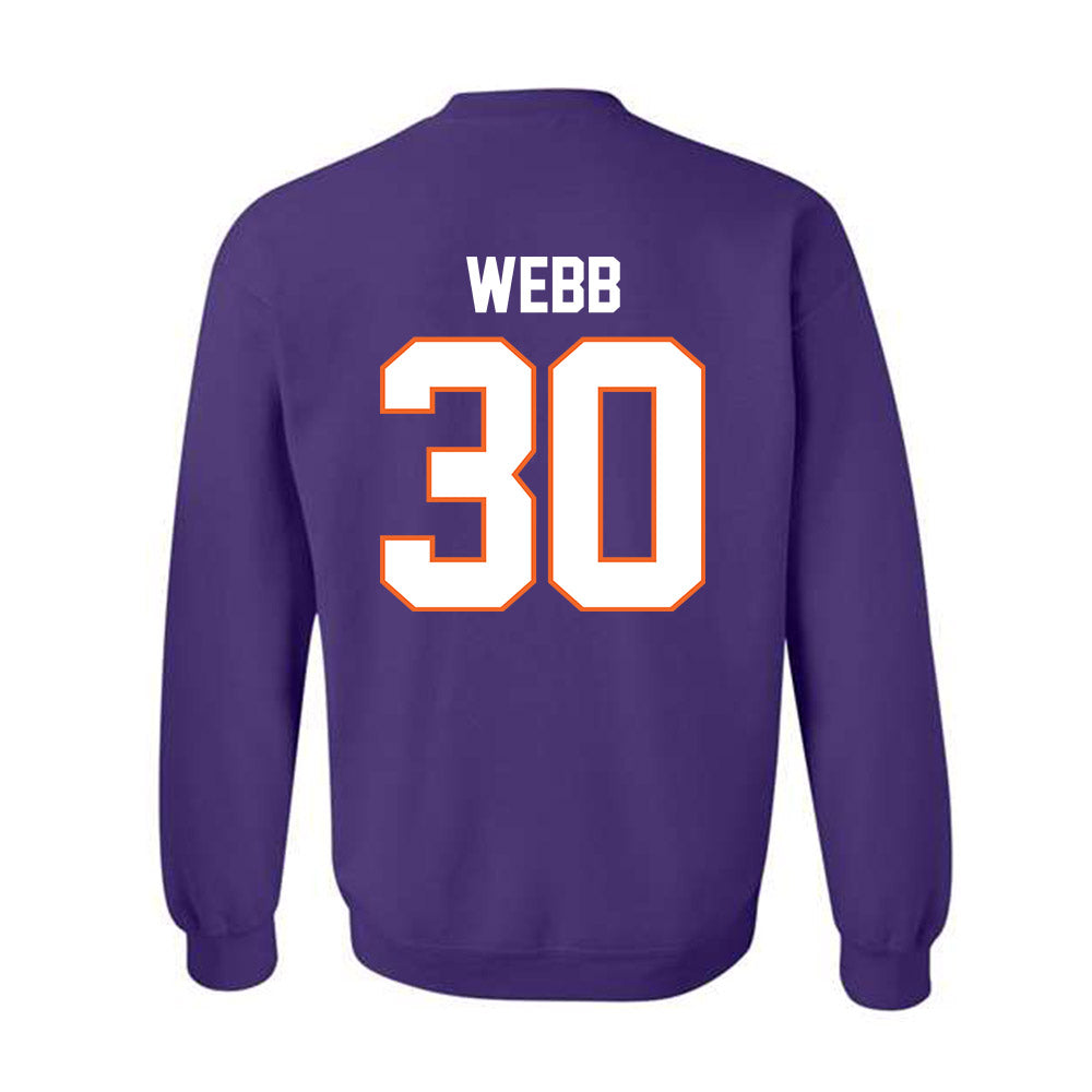 Clemson - NCAA Football : Kylen Webb - Classic Shersey Crewneck Sweatshirt-1