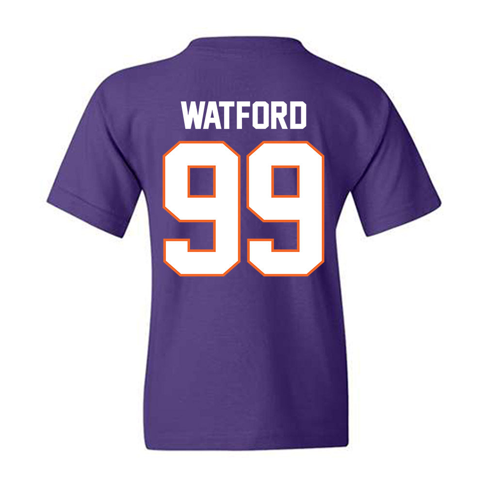 Clemson - NCAA Football : Ari Watford - Classic Shersey Youth T-Shirt-1