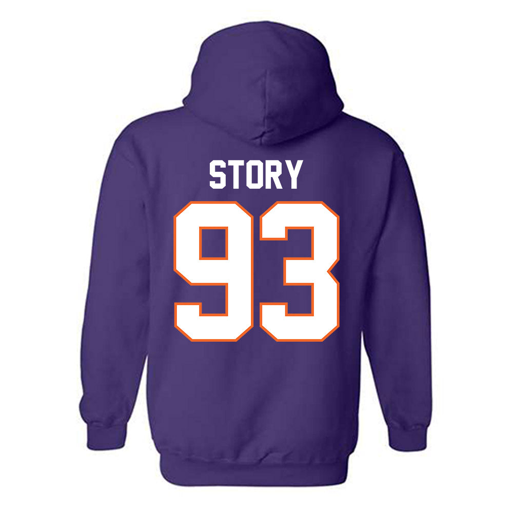 Clemson - NCAA Football : Caden Story - Classic Shersey Hooded Sweatshirt-1