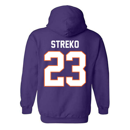Clemson - NCAA Football : Peyton Streko - Classic Shersey Hooded Sweatshirt-1