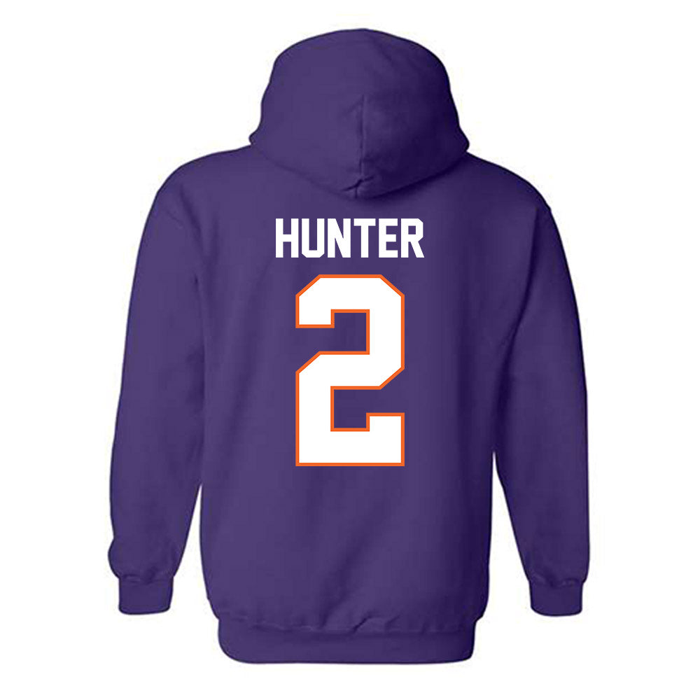 Clemson - NCAA Men's Basketball : Dillon Hunter - Classic Shersey Hooded Sweatshirt-1