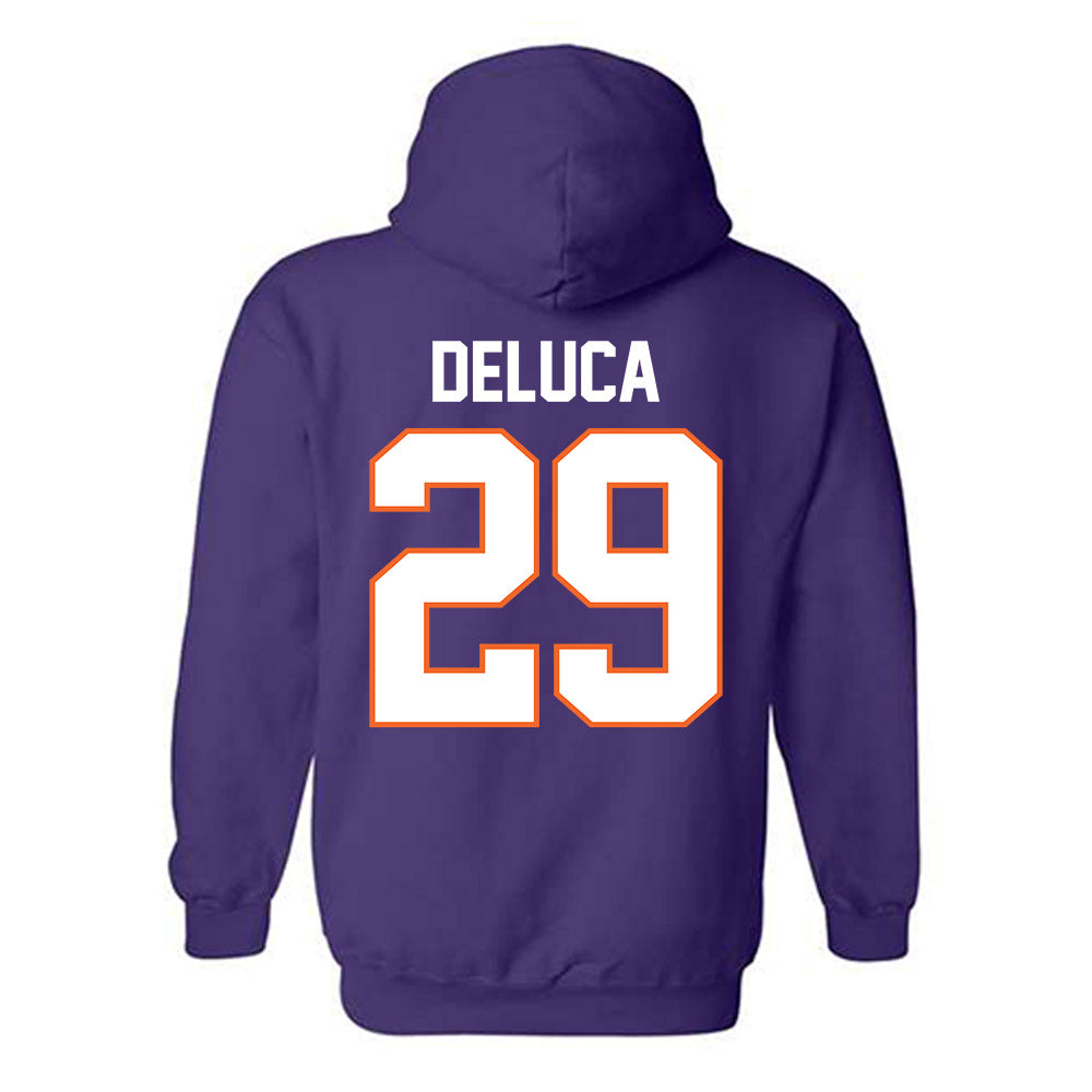 Clemson - NCAA Women's Lacrosse : Tessa DeLuca - Classic Shersey Hooded Sweatshirt-1