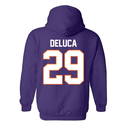 Clemson - NCAA Women's Lacrosse : Tessa DeLuca - Classic Shersey Hooded Sweatshirt-1