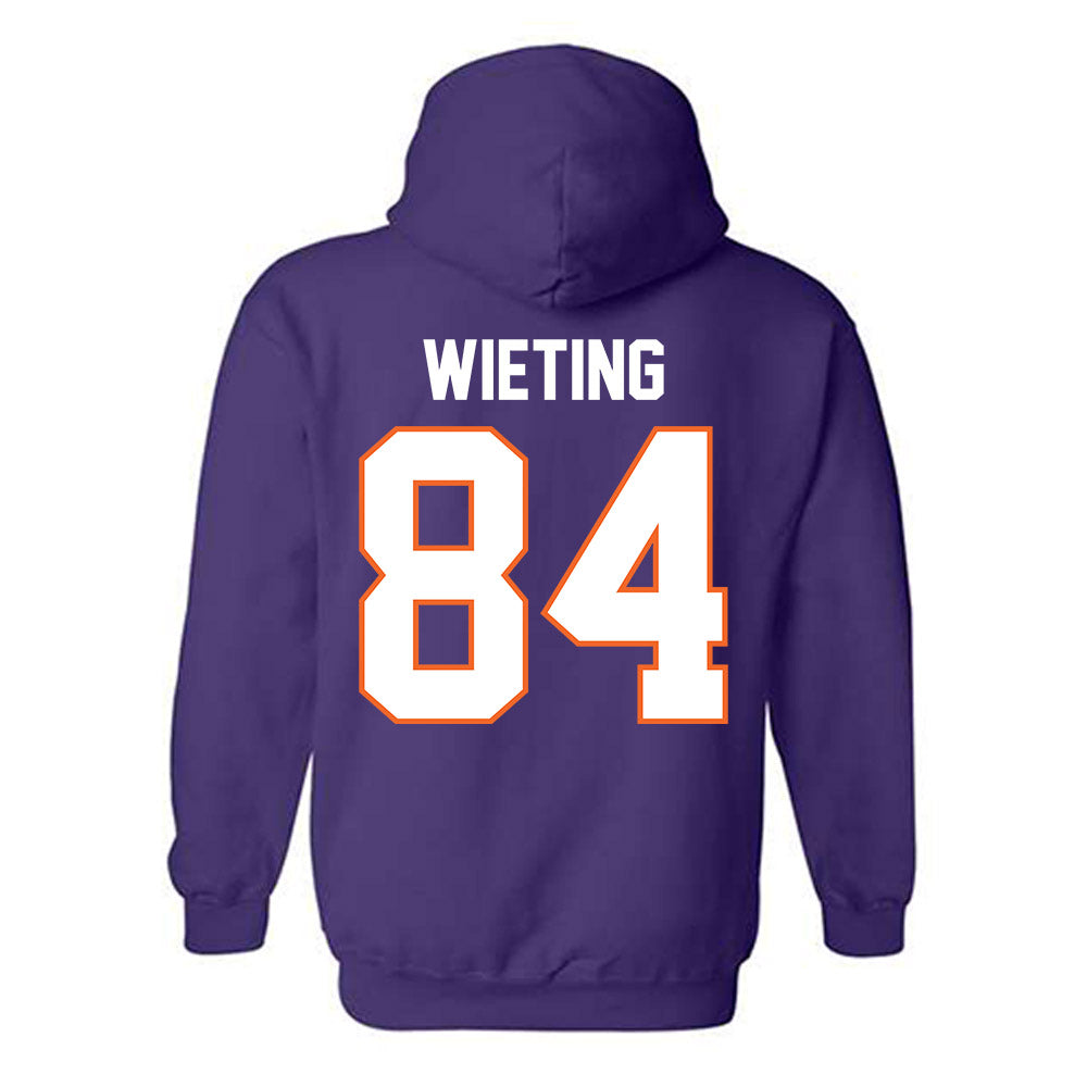 Clemson - NCAA Football : Avery Wieting - Classic Shersey Hooded Sweatshirt-1