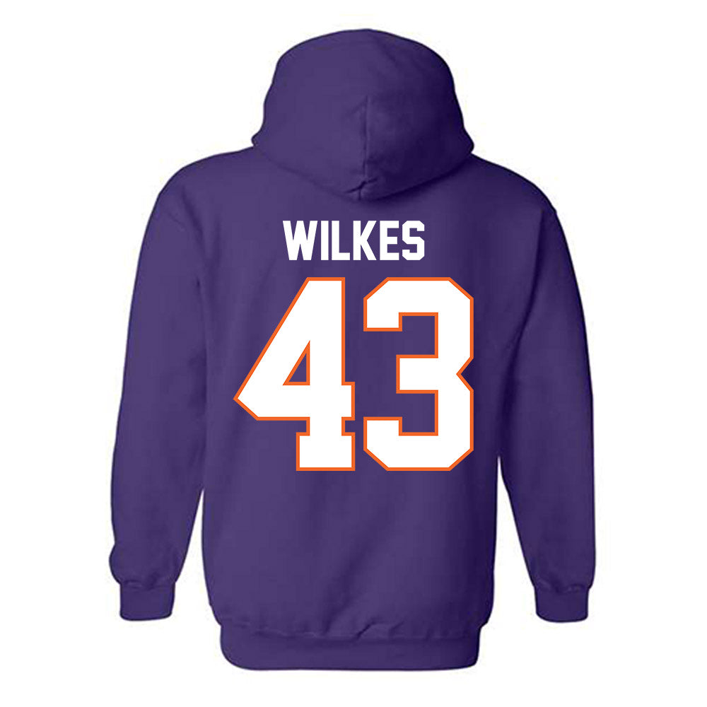 Clemson - NCAA Football : Billy Wilkes - Classic Shersey Hooded Sweatshirt-1