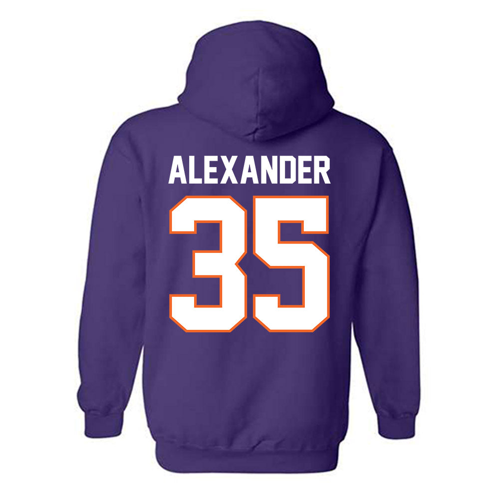 Clemson - NCAA Football : Jeremiah Alexander - Classic Shersey Hooded Sweatshirt-1