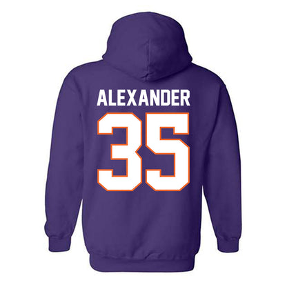Clemson - NCAA Football : Jeremiah Alexander - Classic Shersey Hooded Sweatshirt-1