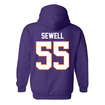 Clemson - NCAA Football : Harris Sewell - Classic Shersey Hooded Sweatshirt-1
