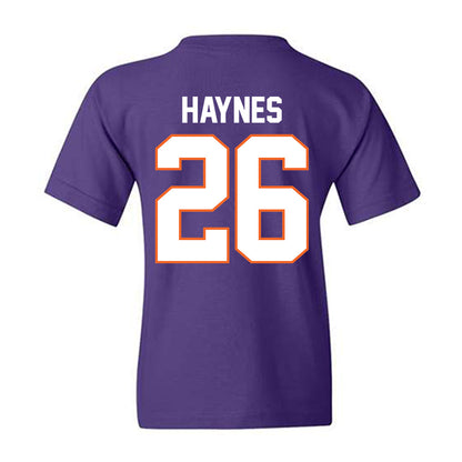 Clemson - NCAA Football : Jay Haynes - Classic Shersey Youth T-Shirt-1