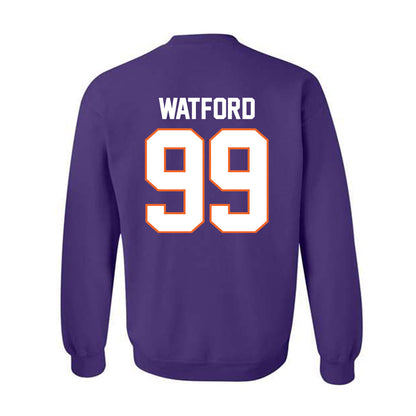 Clemson - NCAA Football : Ari Watford - Classic Shersey Crewneck Sweatshirt-1