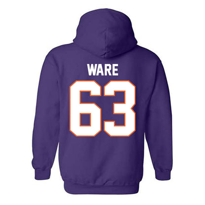 Clemson - NCAA Football : Easton Ware - Classic Shersey Hooded Sweatshirt-1