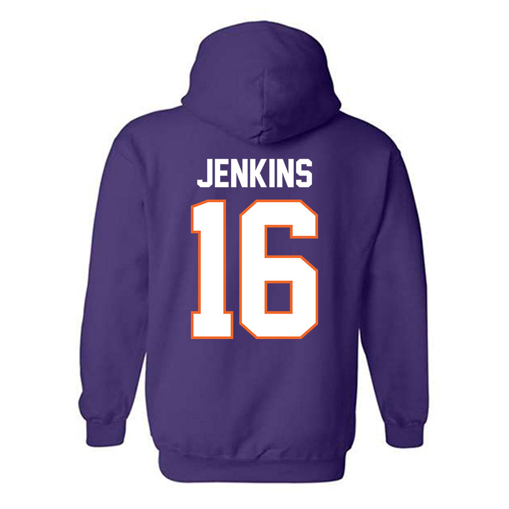 Clemson - NCAA Women's Soccer : Jolie Jenkins - Classic Shersey Hooded Sweatshirt-1