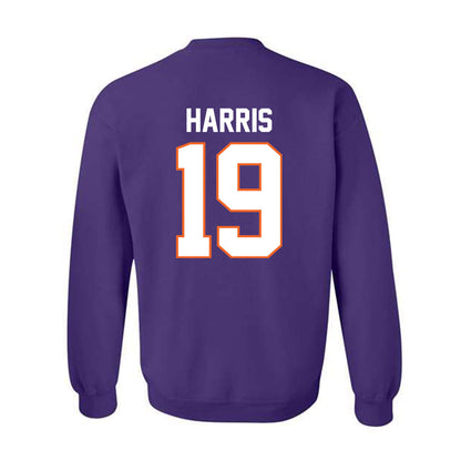 Clemson - NCAA Women's Soccer : Juju Harris - Classic Shersey Crewneck Sweatshirt-1