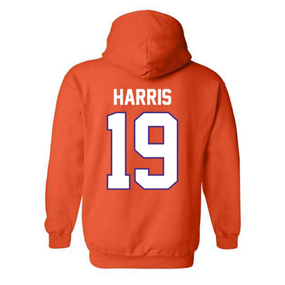 Clemson - NCAA Women's Soccer : Juju Harris - Classic Shersey Hooded Sweatshirt-1