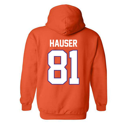 Clemson - NCAA Football : Nolan Hauser - Classic Shersey Hooded Sweatshirt-1